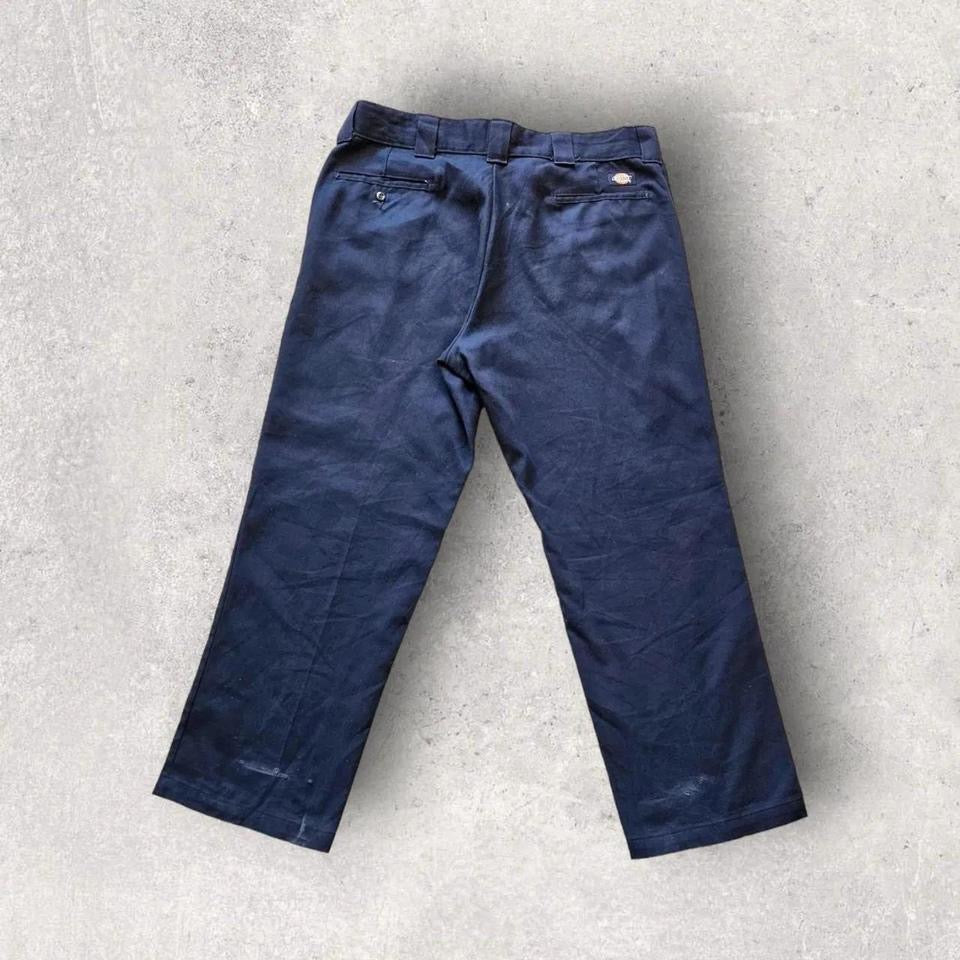 Dickies 874 Navy Flex Pants מכנס כחול כהה בגזרת 38x30 מבד גמיש – בגדי יד שנייה איכותיים