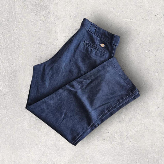 Dickies 874 Navy Flex Pants 38x32 – vintage navy work pants with light front scratches