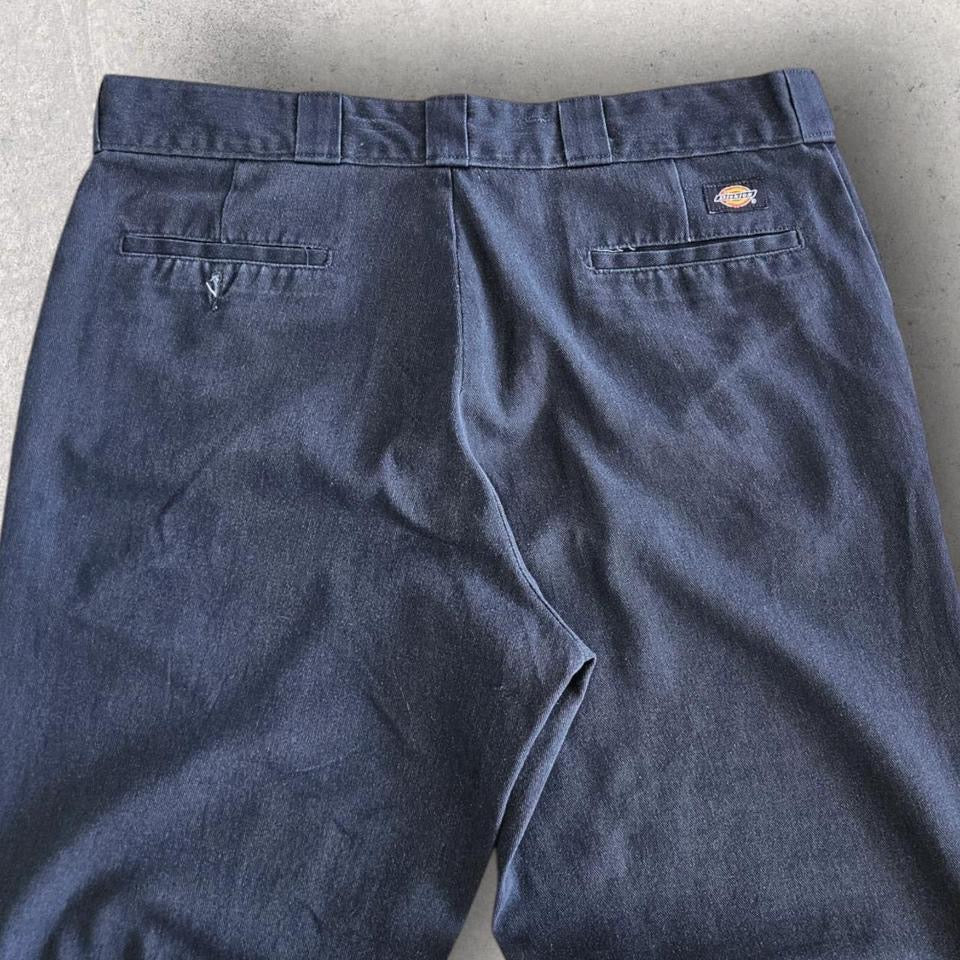 Dickies 874 Navy Flex Pants 38x32 – vintage navy work pants with light front scratches