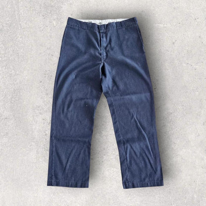 Dickies 874 Navy Flex Pants 38x32 – vintage navy work pants with light front scratches