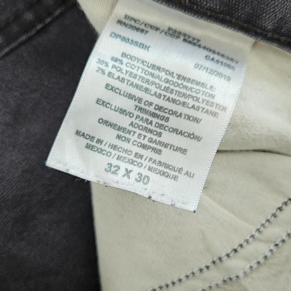 Dickies Black ‘Flex’ Workwear Pants – 32x30 – vintage black work pants with stains and a hole
