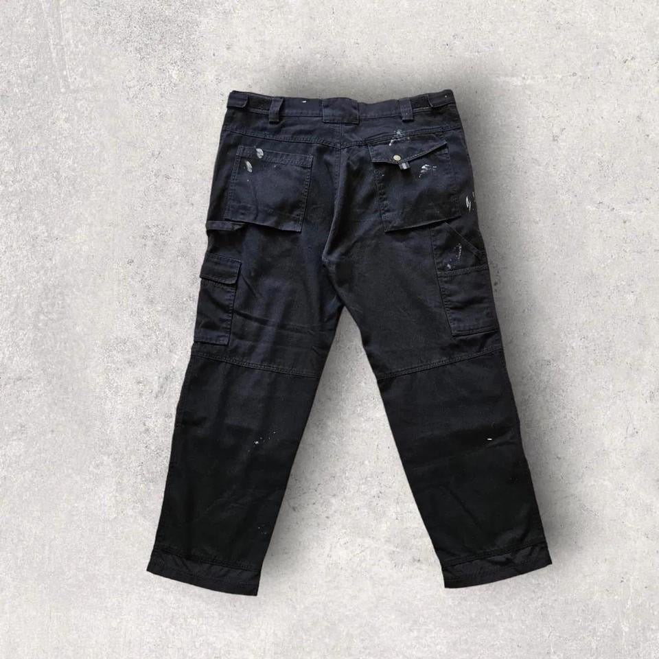 Dickies Double Knee Carpenter Pants – W38 – vintage grey carpenter pants with paint marks