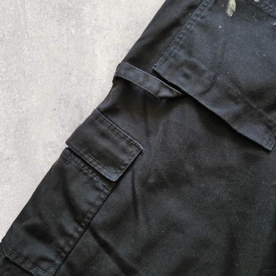 Dickies Double Knee Carpenter Pants – W38 – vintage grey carpenter pants with paint marks