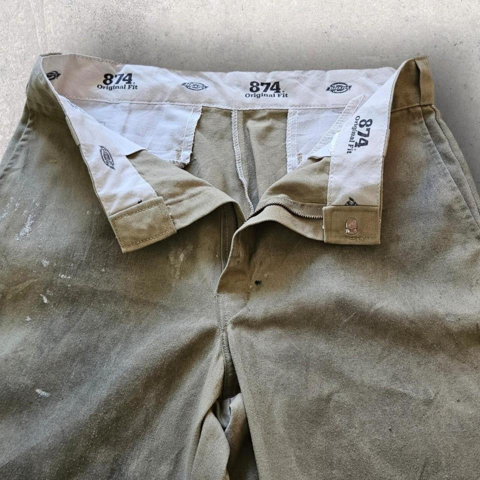 Dickies 874 Workwear Chino Pants 34x32 – used vintage paint-stained chino work pants