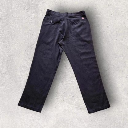 Dickies 874 Flex Black Pants 36x32 – black flexible work pants with paint stains
