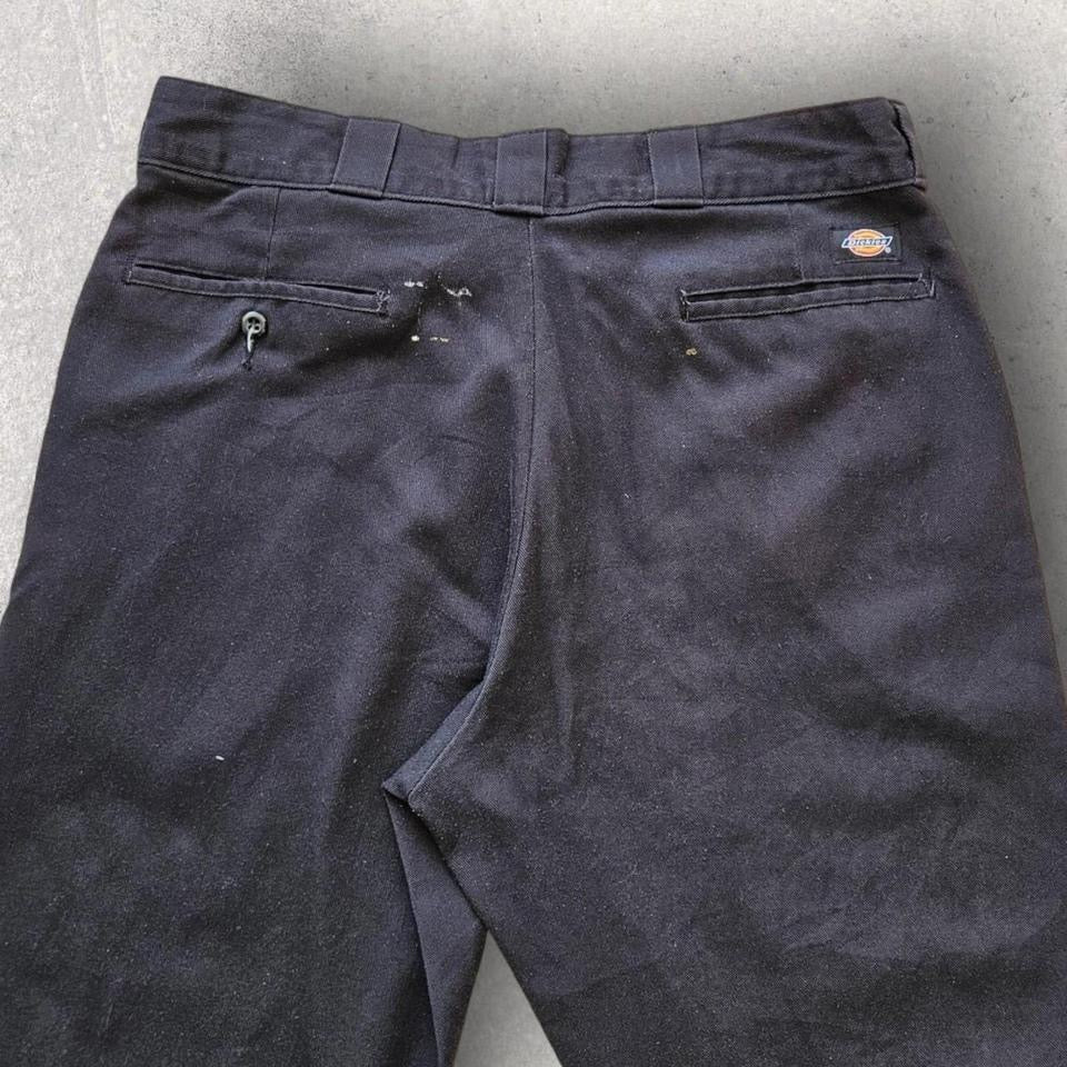 Dickies 874 Flex Black Pants 36x32 – black flexible work pants with paint stains