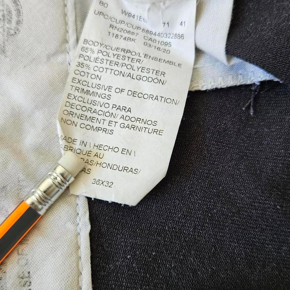 Dickies 874 Flex Black Pants 36x32 – black flexible work pants with paint stains