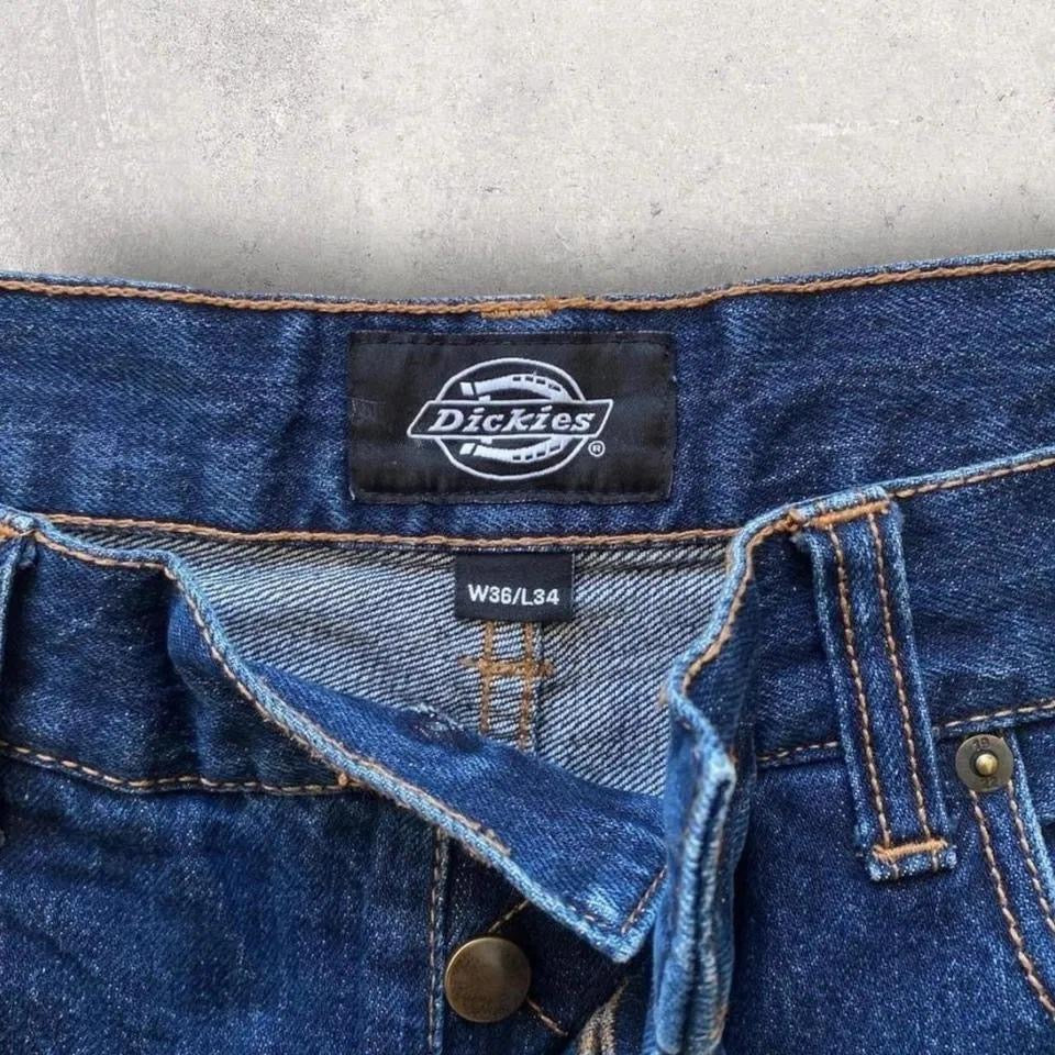 Vintage Dickies baggy jeans 36x34 second hand wide fit denim