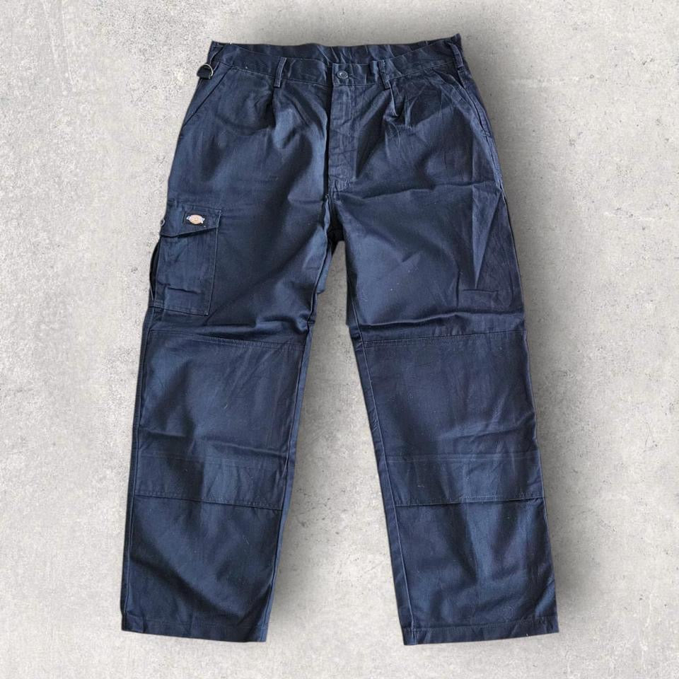 Dickies navy double knee workwear pants vintage second hand