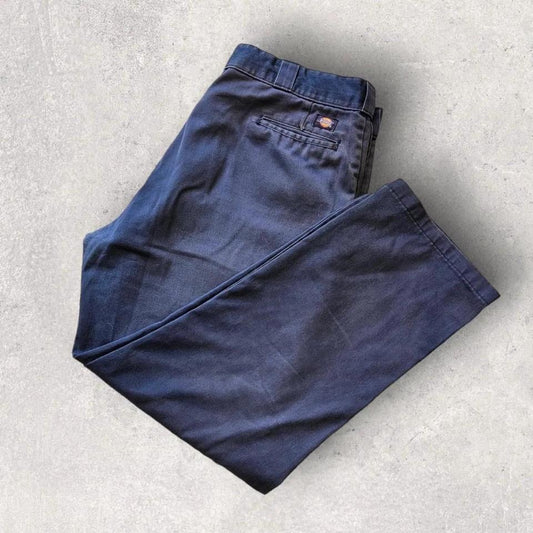 Dickies 874 navy chinos 42x32 vintage second hand