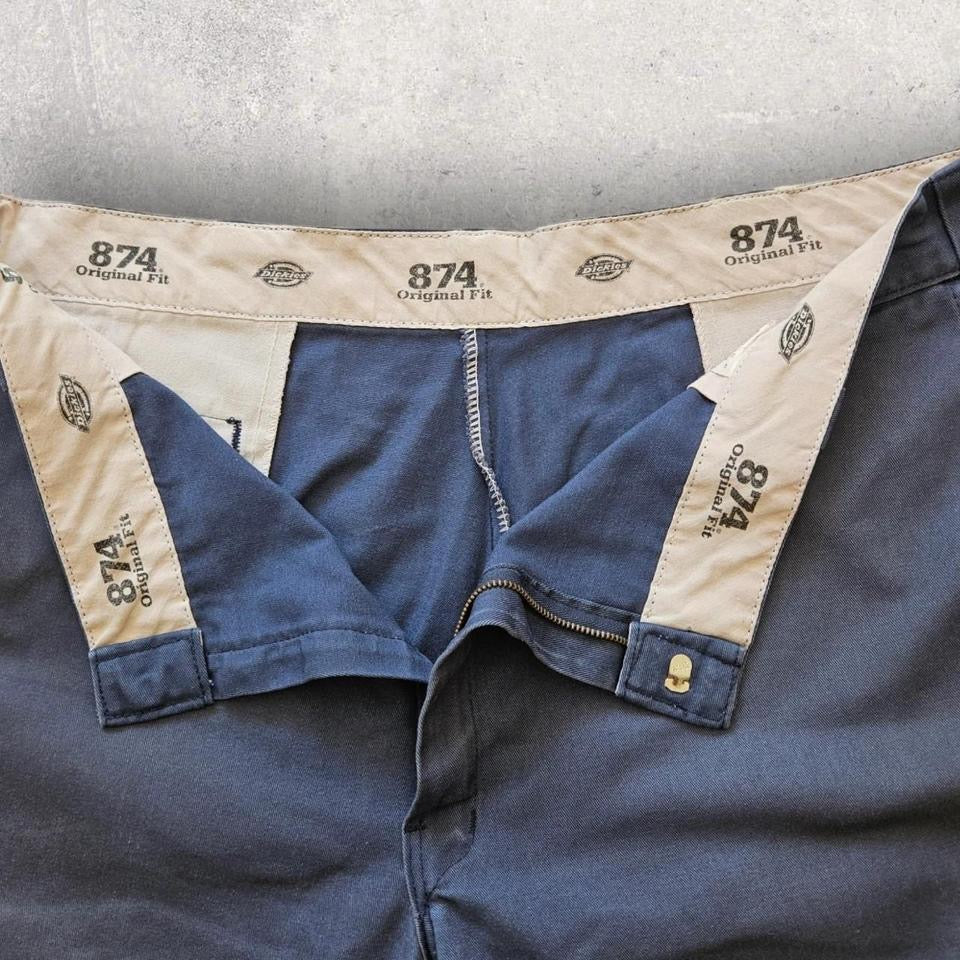 Dickies 874 navy chinos 42x32 vintage second hand