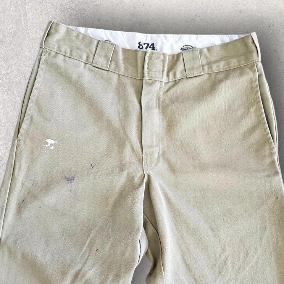 Dickies 874 cream pants 32x31 vintage second hand