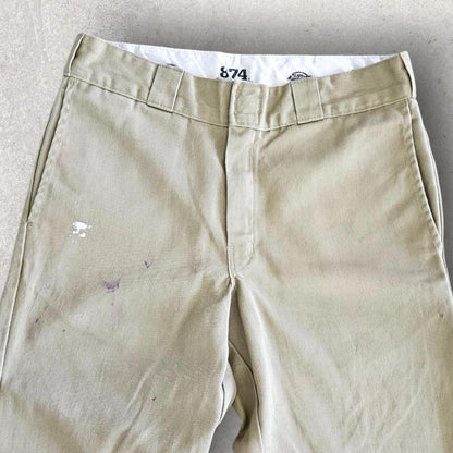 Dickies 874 cream pants 32x31 vintage second hand