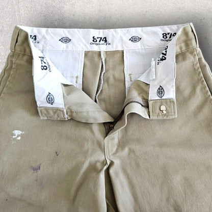 Dickies 874 cream pants 32x31 vintage second hand