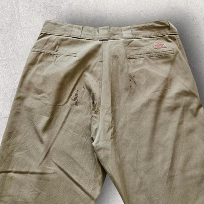 Dickies 874 Cream Pants 36x32 – Vintage Workwear Style