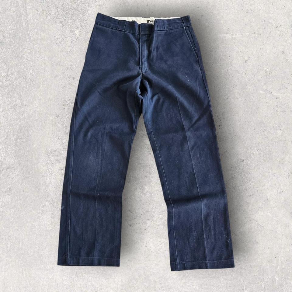 Dickies 874 Navy Trousers מכנסי דיקיס וינטג’ כחולים מידה 34x32