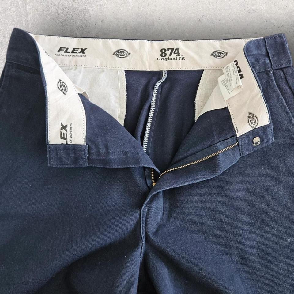 Dickies 874 Navy Trousers מכנסי דיקיס וינטג’ כחולים מידה 34x32