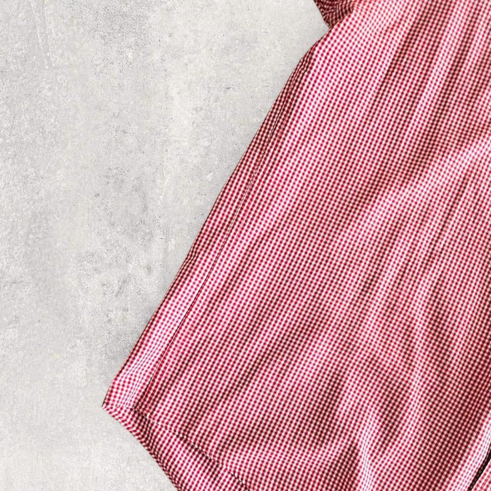 Chaps Red Squares Polo Shirt XXL – Classic Vintage Red Pattern