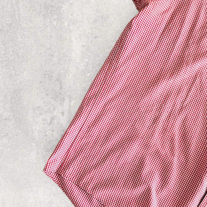 Chaps Red Squares Polo Shirt XXL – Classic Vintage Red Pattern