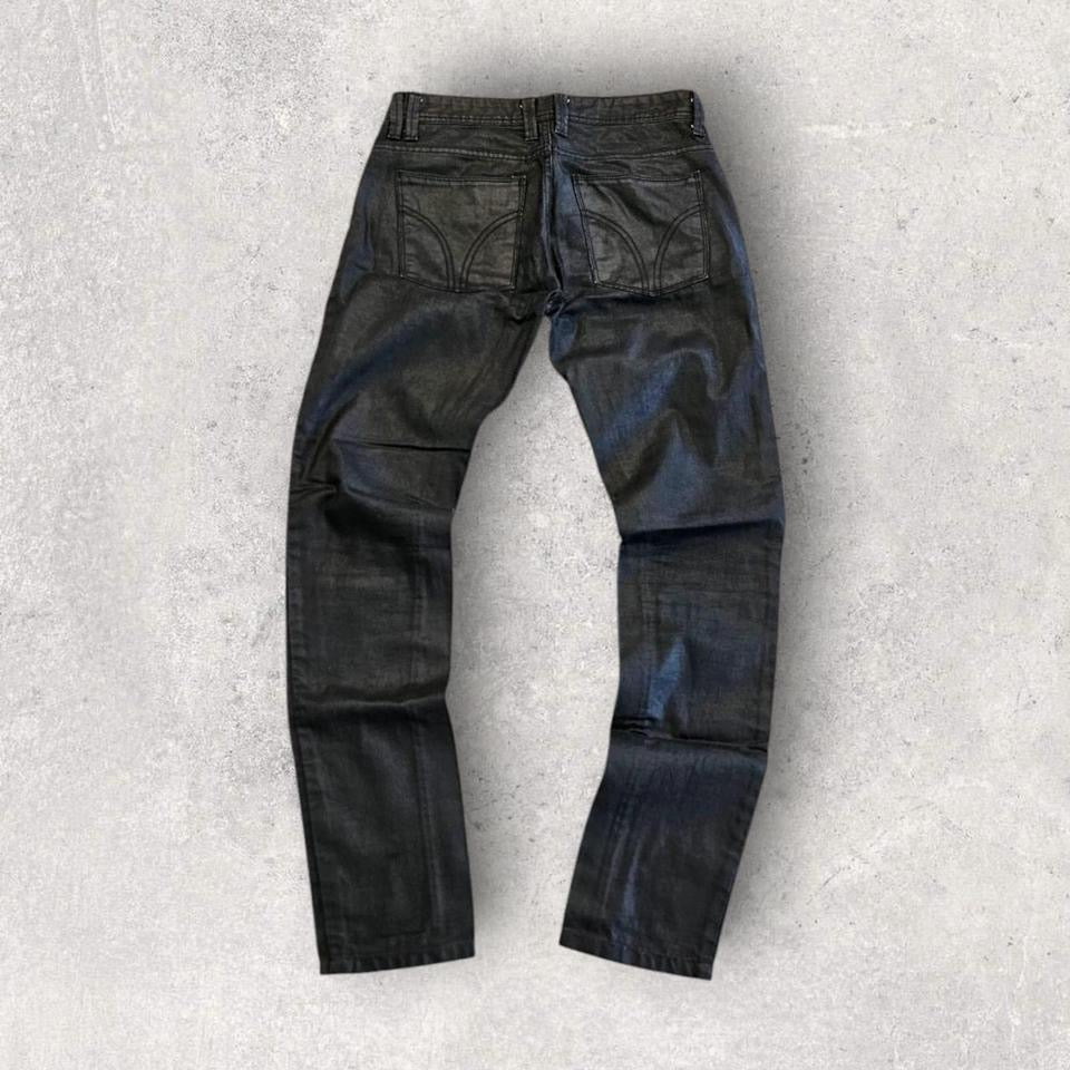 Dolce&Gabbana Black Leather Pants – Slim Fit, Premium Italian Leather