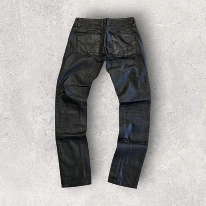 Dolce&Gabbana Black Leather Pants – Slim Fit, Premium Italian Leather