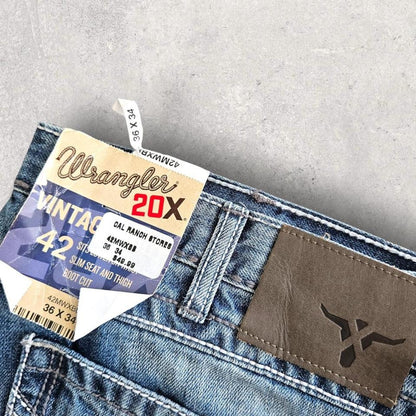 Wrangler Navy Jeans 36x34 – Classic Straight-Leg Fit, Brand New
