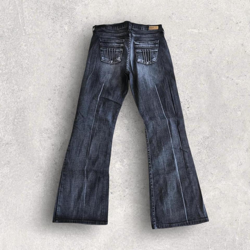 Vintage Tommy Woman’s Black Jeans 29x33 – 90s Style Sunfaded Denim