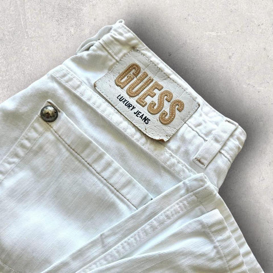 Guess White Jeans – W32 ג’ינס לבן לגברים