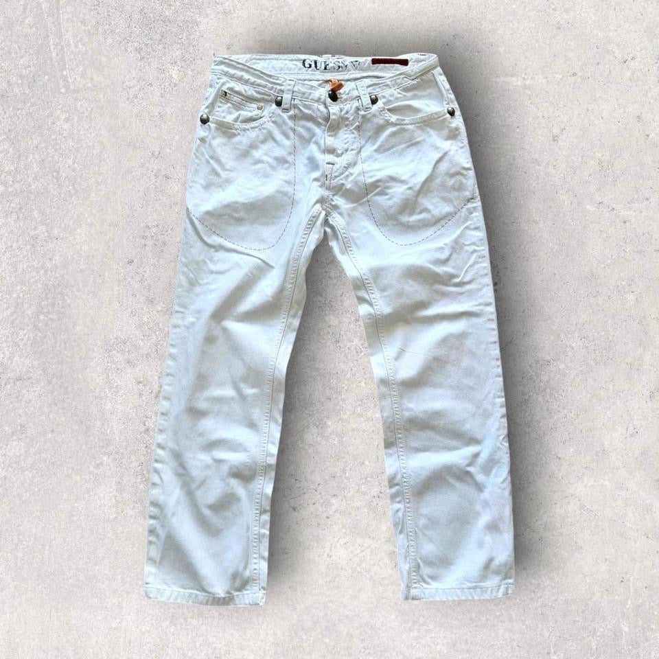 Guess White Jeans – W32 ג’ינס לבן לגברים