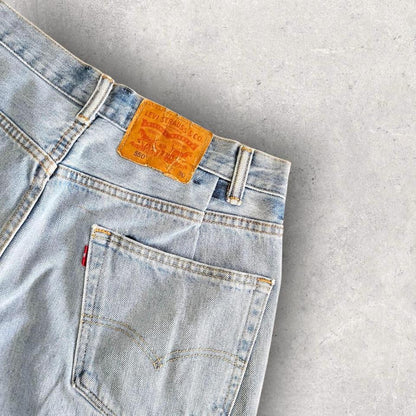 Levi's 550 Short Baggy Jeans – Vintage Distressed Denim Shorts