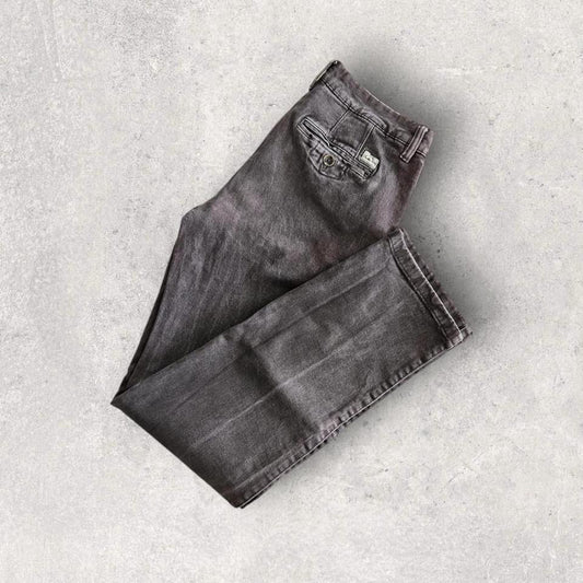 Chino Faded Black Grey Jeans – W32 – Vintage Chino Pants