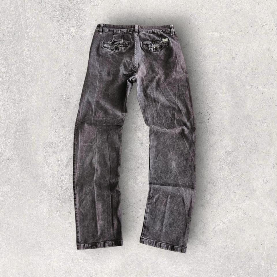 Chino Faded Black Grey Jeans – W32 – Vintage Chino Pants