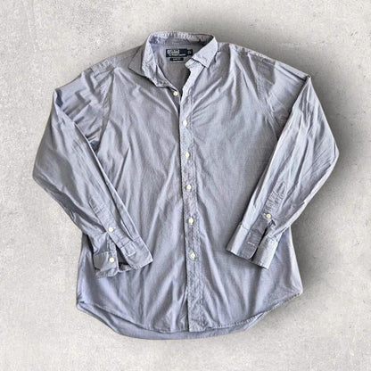 Ralph Lauren Blue Polo Shirt L – Vintage Preppy Fit
