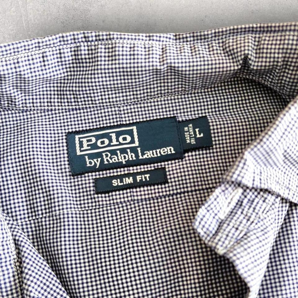 Ralph Lauren Blue Polo Shirt L – Vintage Preppy Fit