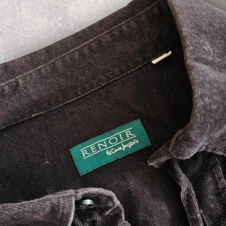 Black Corduroy Polo Shirt XL – Vintage Baggy Fit