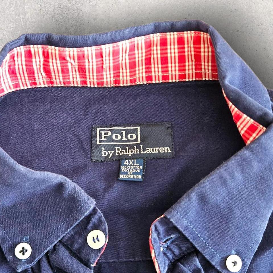 Ralph Lauren Blue Polo Shirt L – Classic Fit Vintage Polo