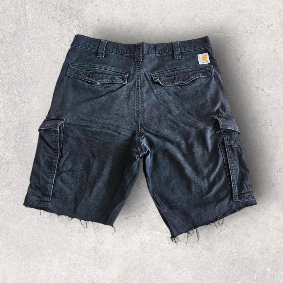Carhartt Black Cargo Pants W34 – Vintage Workwear Utility Style