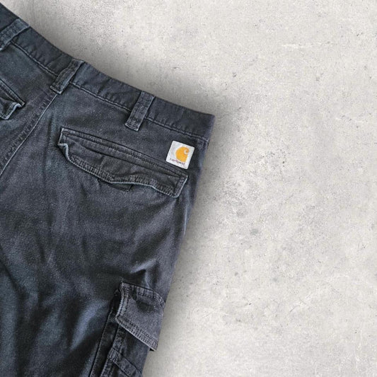 Carhartt Black Cargo Pants W34 – Vintage Workwear Utility Style