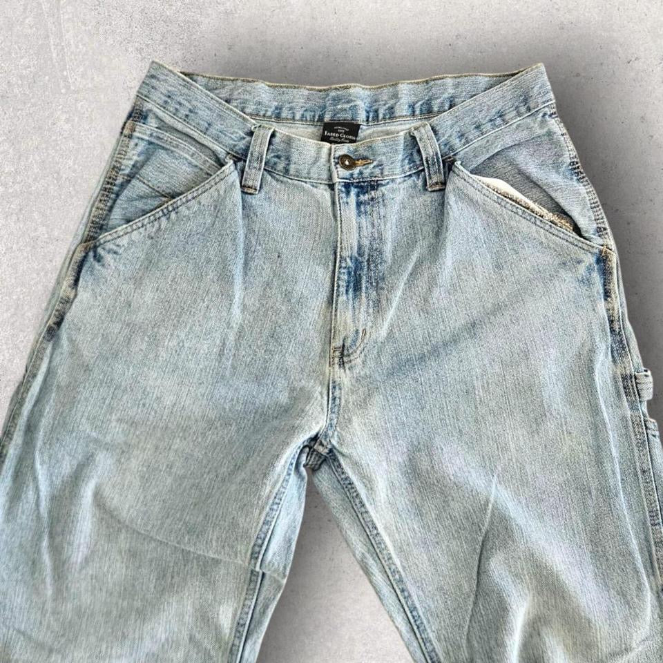 Faded Glory Carpenter Jeans Blue 32x34 – Vintage Worn Utility Style