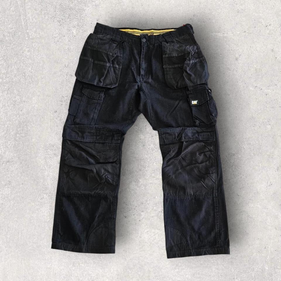 CAT Double Knee Black Workwear Pants 34x30 – Utility Streetwear Fit