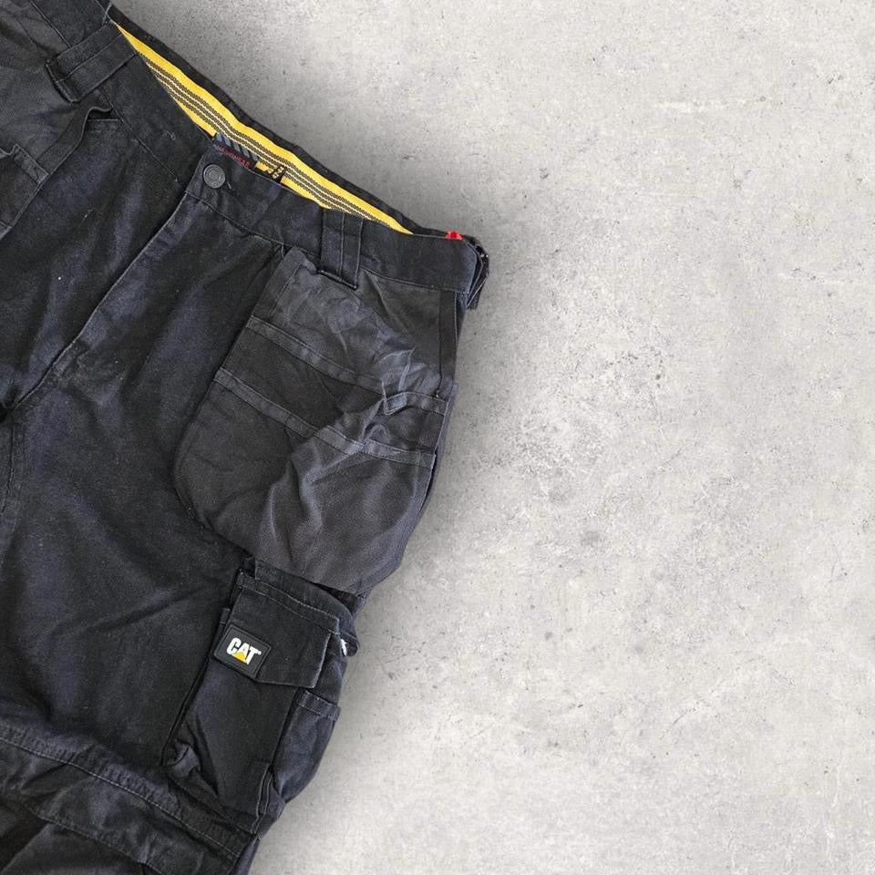 CAT Double Knee Black Workwear Pants 34x30 – Utility Streetwear Fit