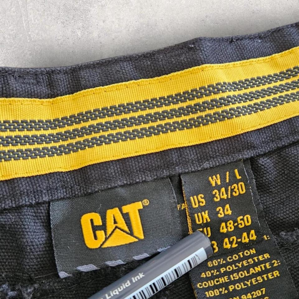 CAT Double Knee Black Workwear Pants 34x30 – Utility Streetwear Fit