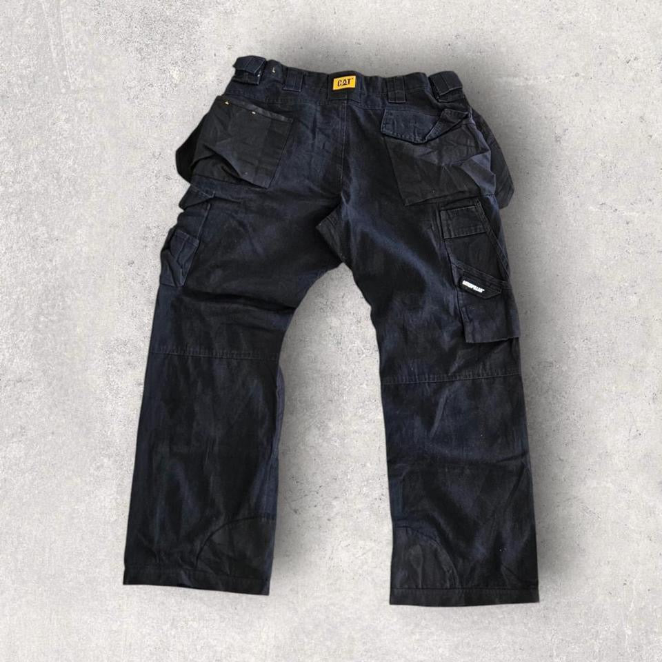 CAT Double Knee Black Workwear Pants 34x30 – Utility Streetwear Fit