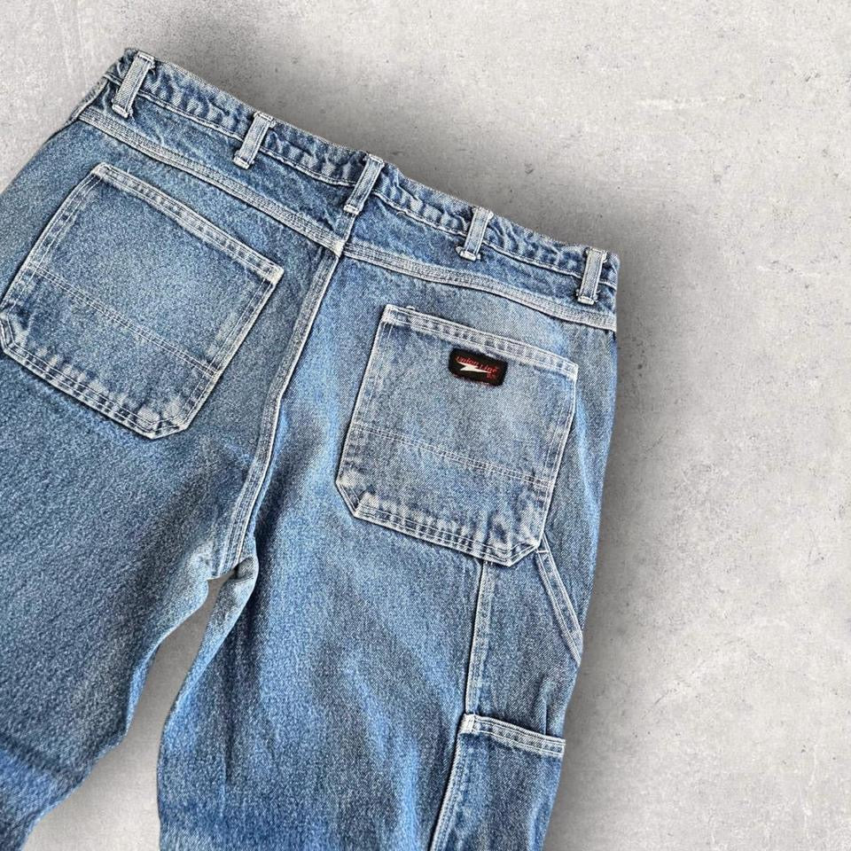 Union Line Carpenter Blue Jeans 36x32 – Vintage Workwear Fit