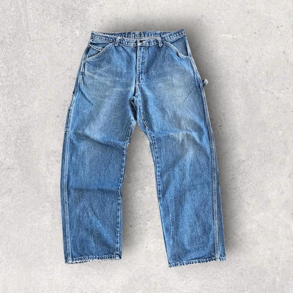 Union Line Carpenter Blue Jeans 36x32 – Vintage Workwear Fit