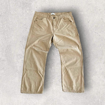 Blue Mountain Carpenter Brown Pants 38x30 – Vintage Workwear Style