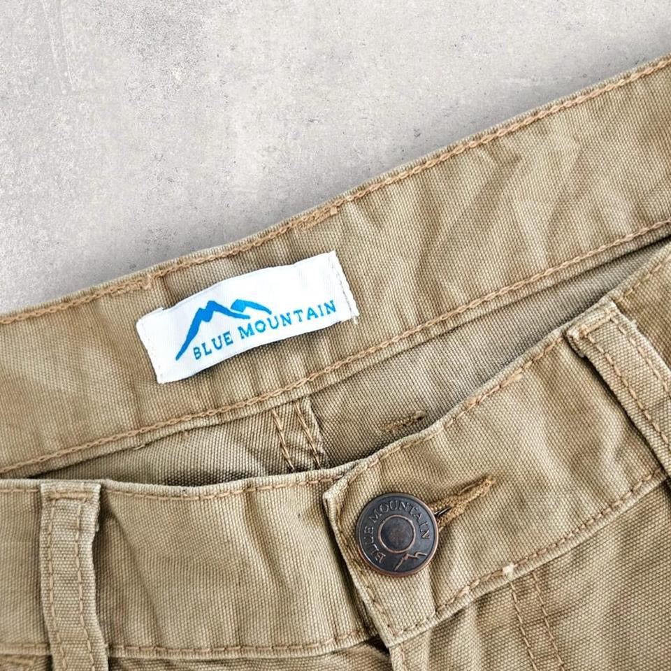 Blue Mountain Carpenter Brown Pants 38x30 – Vintage Workwear Style