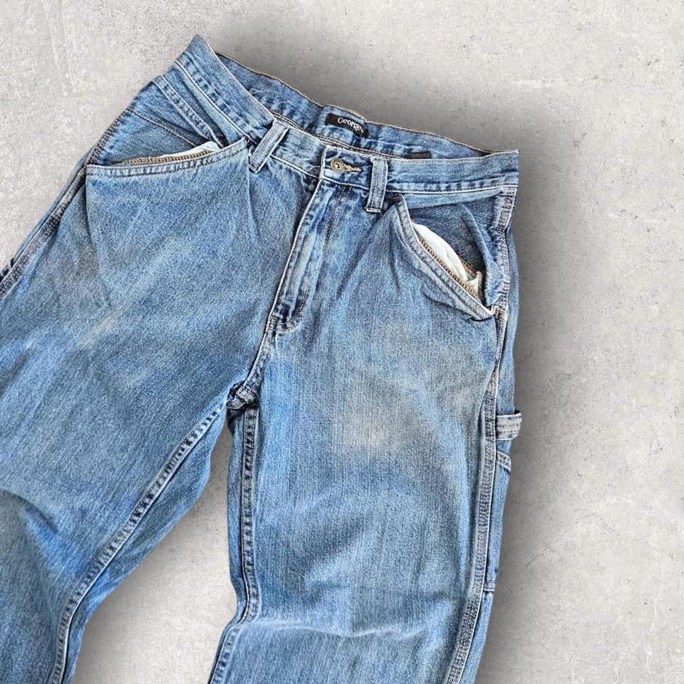 George Blue Carpenters Jeans 30x30 – Vintage Carpenter Fit