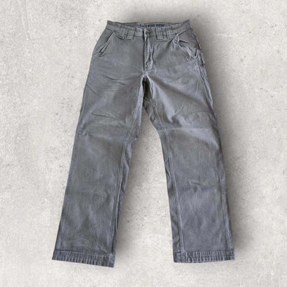 Flex Fire Hose Grey Carpenter Pants - 32x32 Flex Fire Hose Grey Carpenter Pants - 32x32 | בגדי וינטג' Lizard Vintage Clothes Jeans