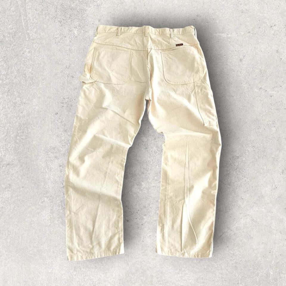 Big Ben Carpenter Pants – White 38x30 | מכנסי קארפנטר לבנים ביג בן Big Ben Carpenter Pants – White 38x30 | מכנסי קארפנטר לבנים Lizard Vintage Clothes Cargo Pants